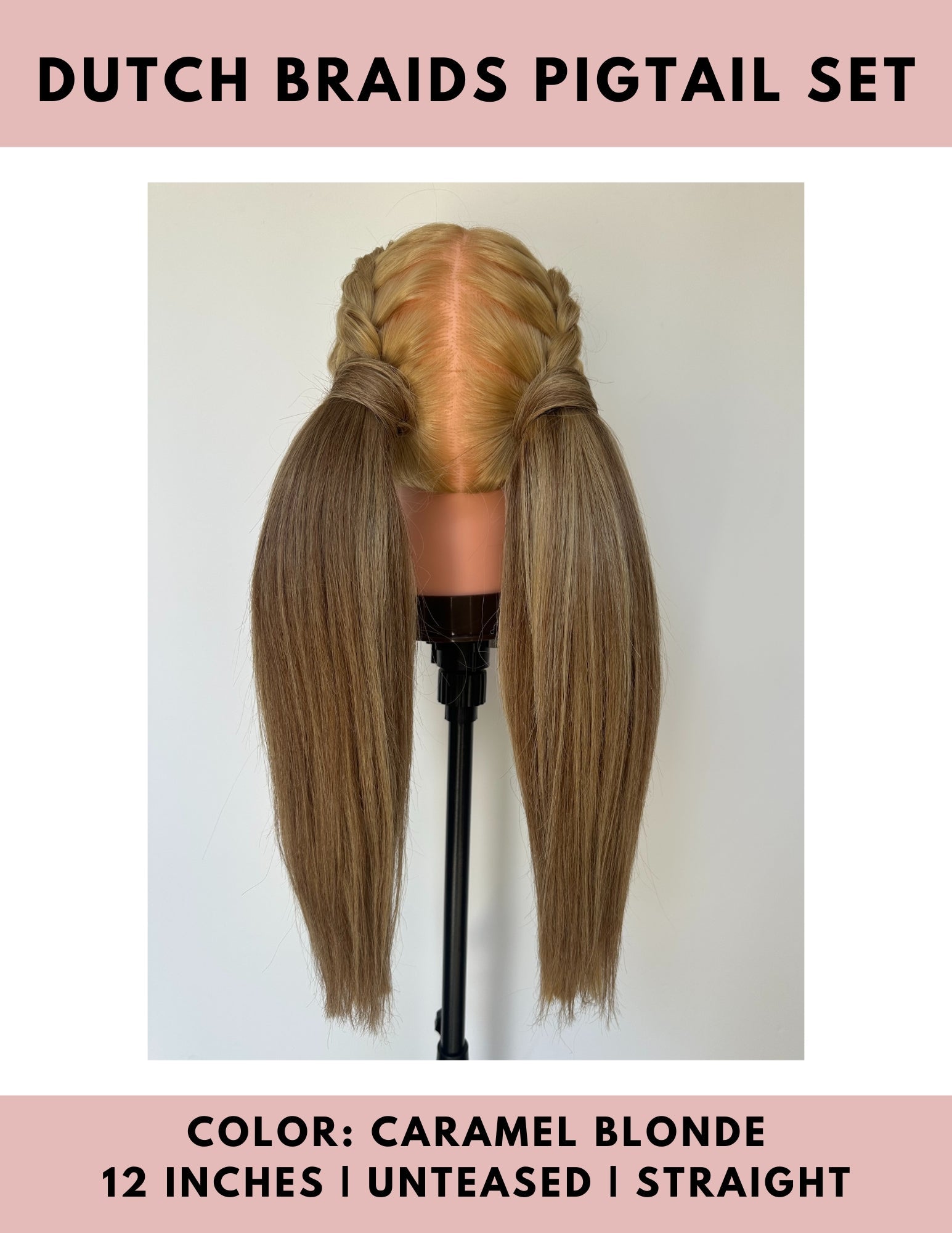 Dutch Braid Pigtails Set - The Perfect Posh