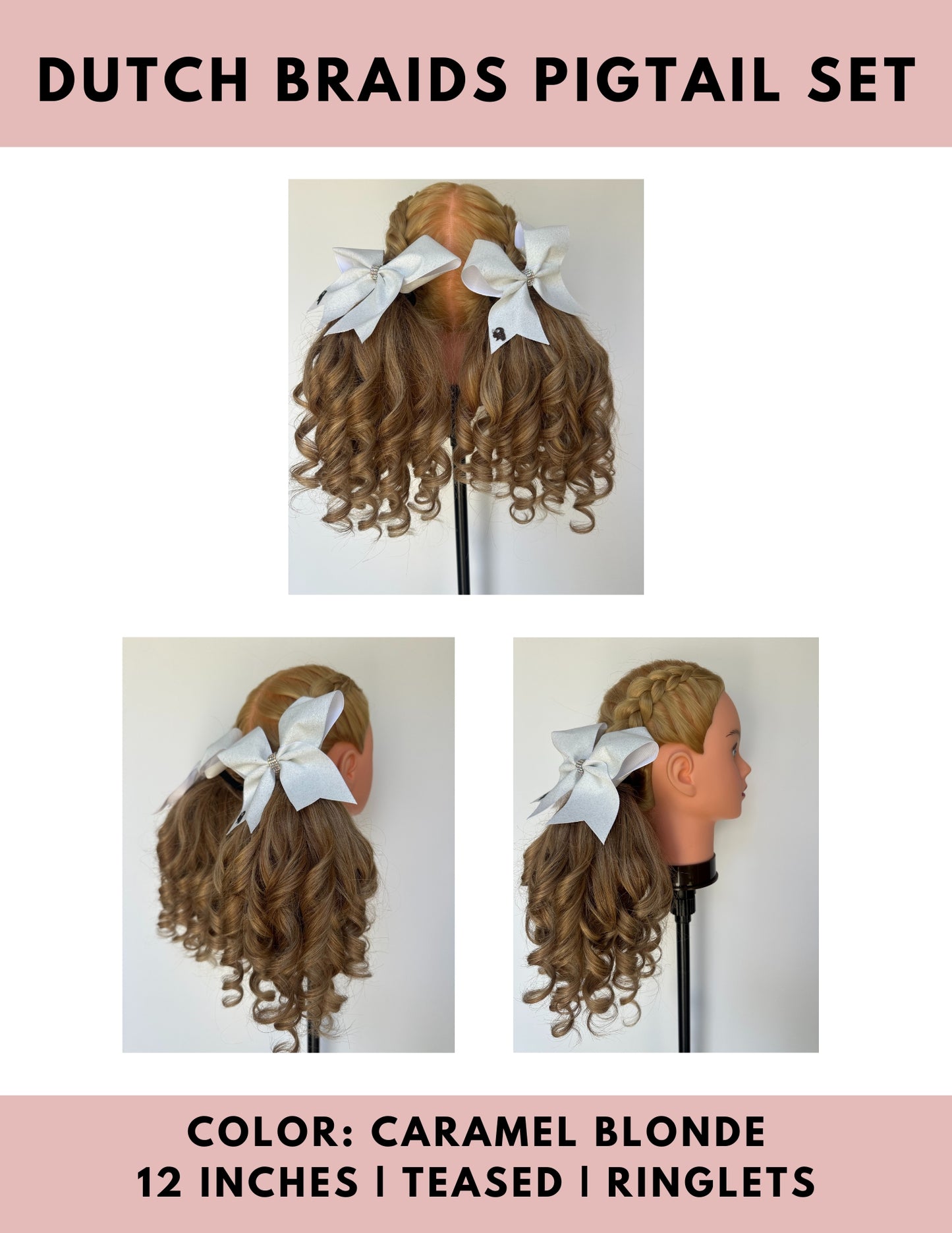 Dutch Braid Pigtails Set