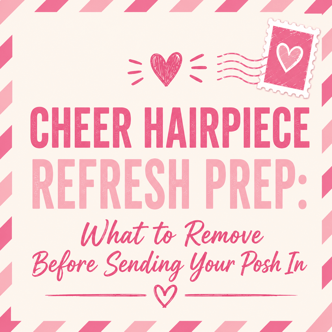 Cheer Hairpiece Refresh Prep: What to Remove Before Sending Your Posh In - The Perfect Posh