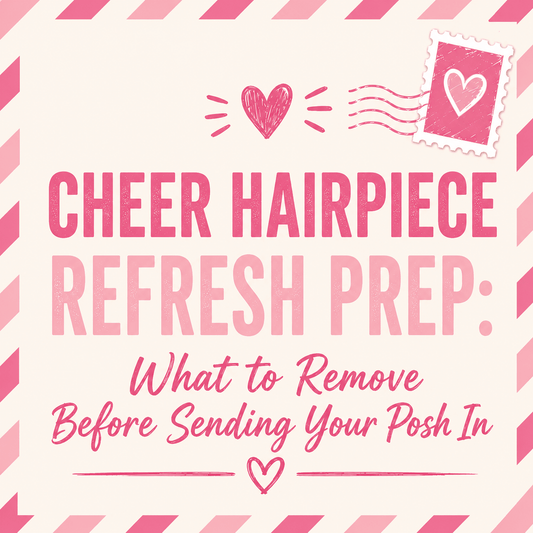 Cheer Hairpiece Refresh Prep: What to Remove Before Sending Your Posh In - The Perfect Posh