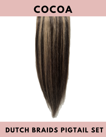 Dutch Braid Pigtails Set