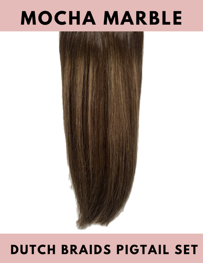 Dutch Braid Pigtails Set