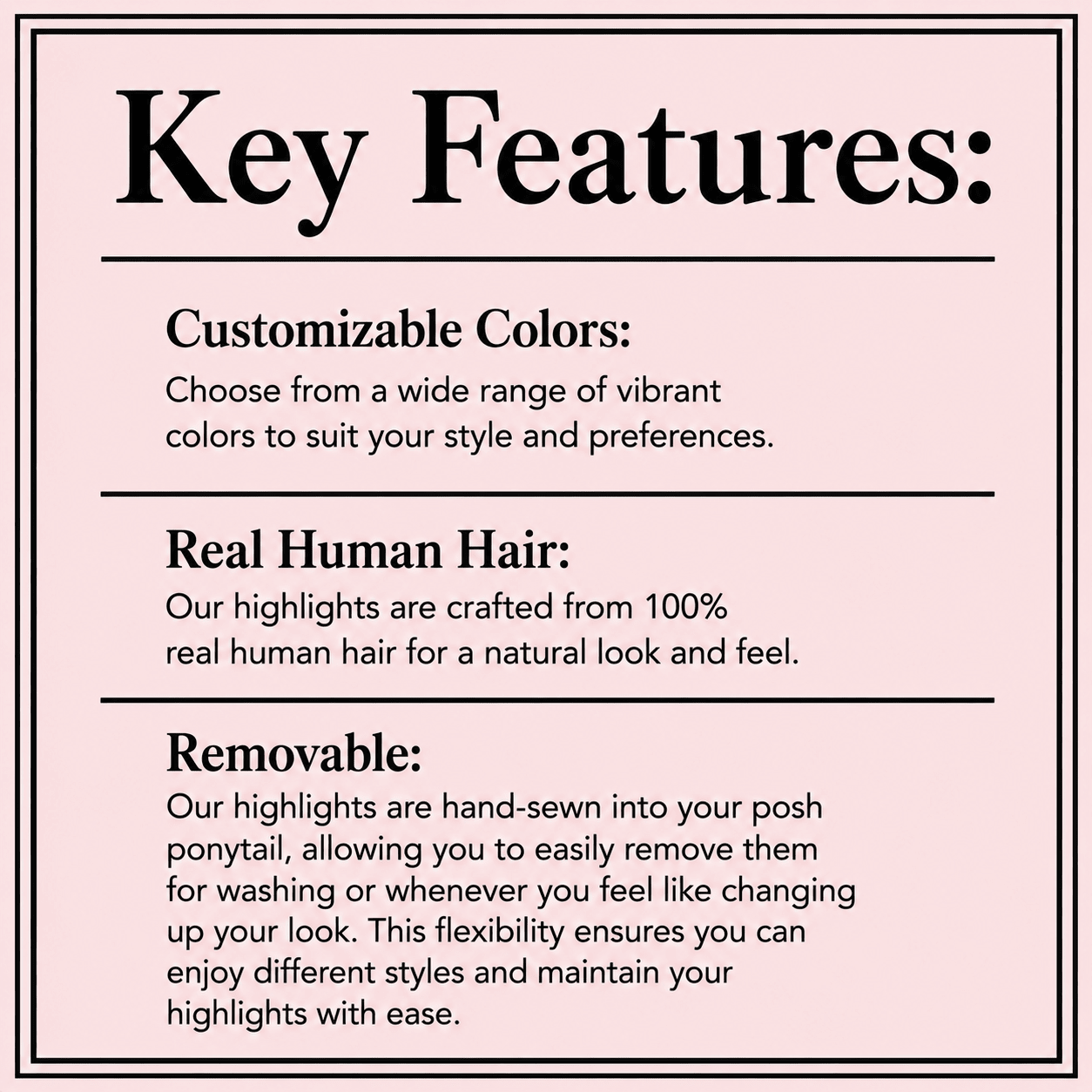 Additional Colored Highlights - The Perfect Posh
