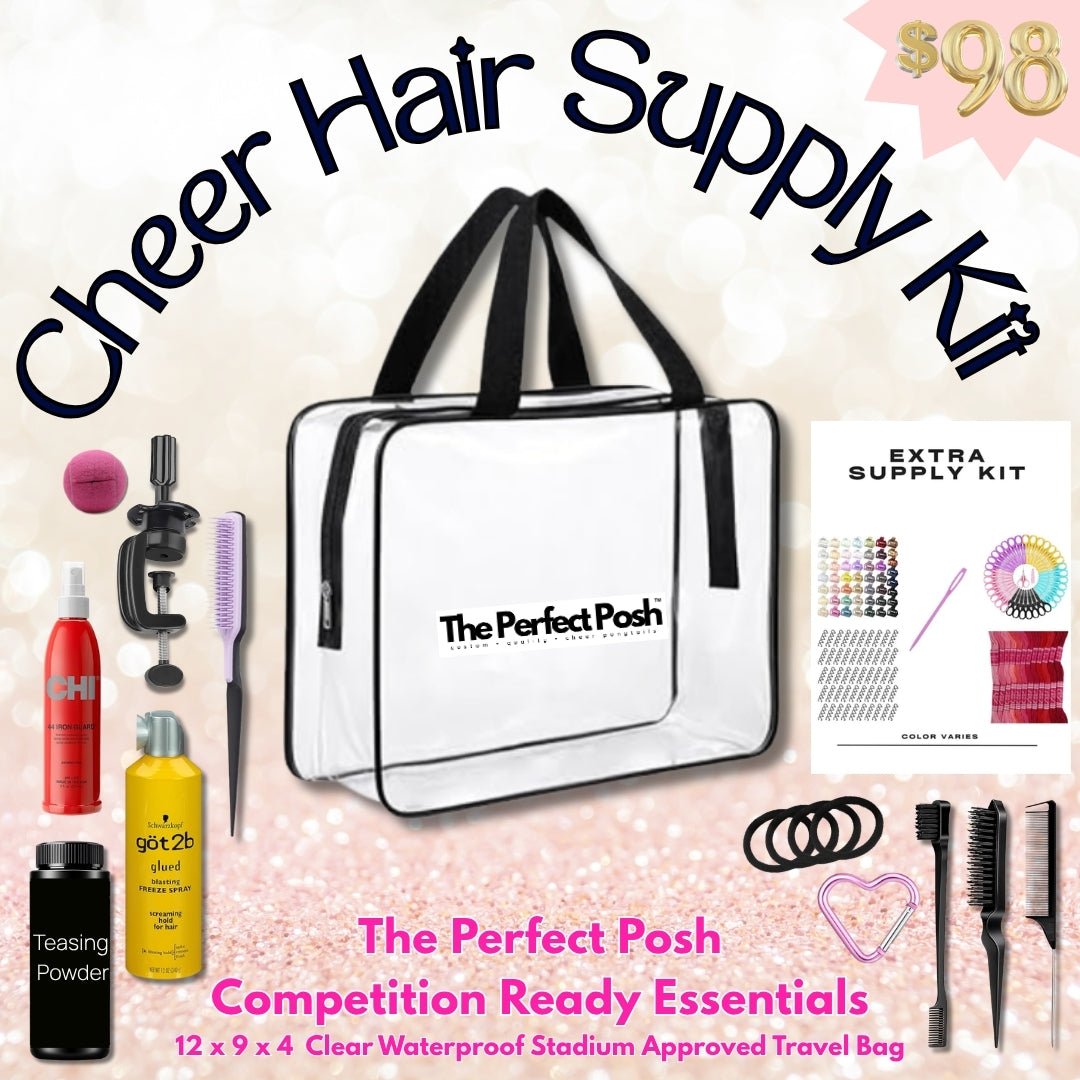 Cheer Hair Supply Kit - Competition Ready Essentials - The Perfect Posh
