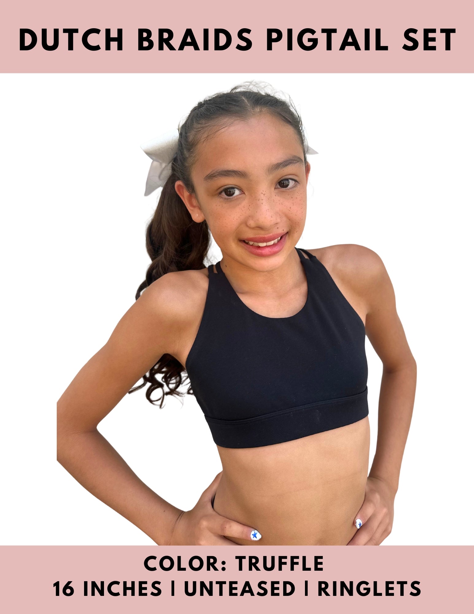 Dutch Braid Pigtails Set - The Perfect Posh