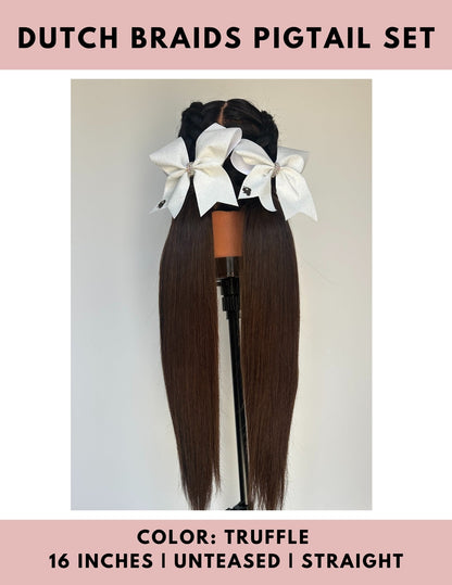 Dutch Braid Pigtails Set - The Perfect Posh