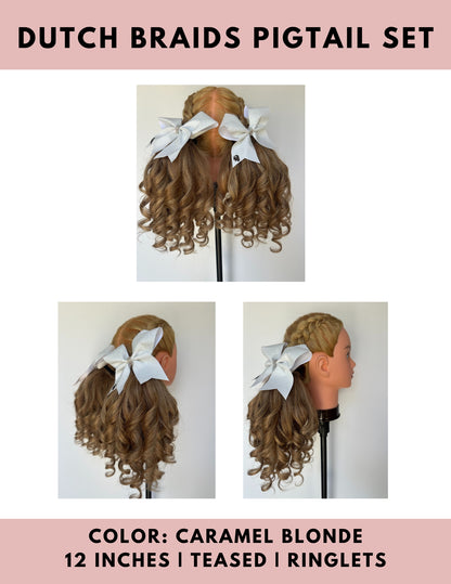 Dutch Braid Pigtails Set