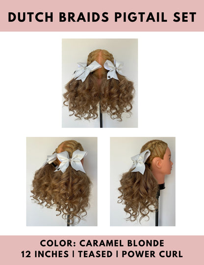 Dutch Braid Pigtails Set