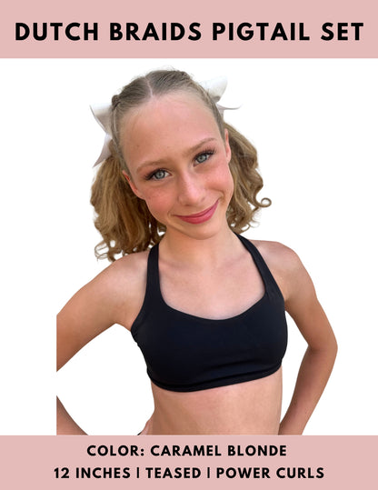 Dutch Braid Pigtails Set