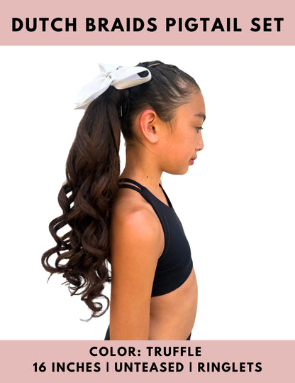 Dutch Braid Pigtails Set